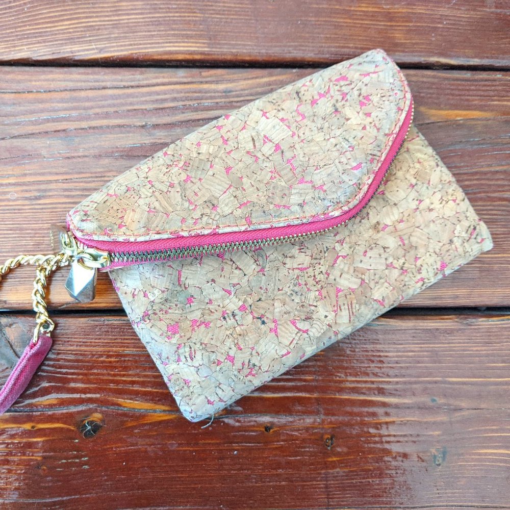 Henri Bendel Cork Clutch